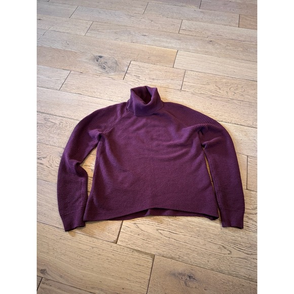 Kuhl Purple Ribbed Knit Turtleneck Sweater Small Long Sleeve Pullover Casual - Picture 1 of 6